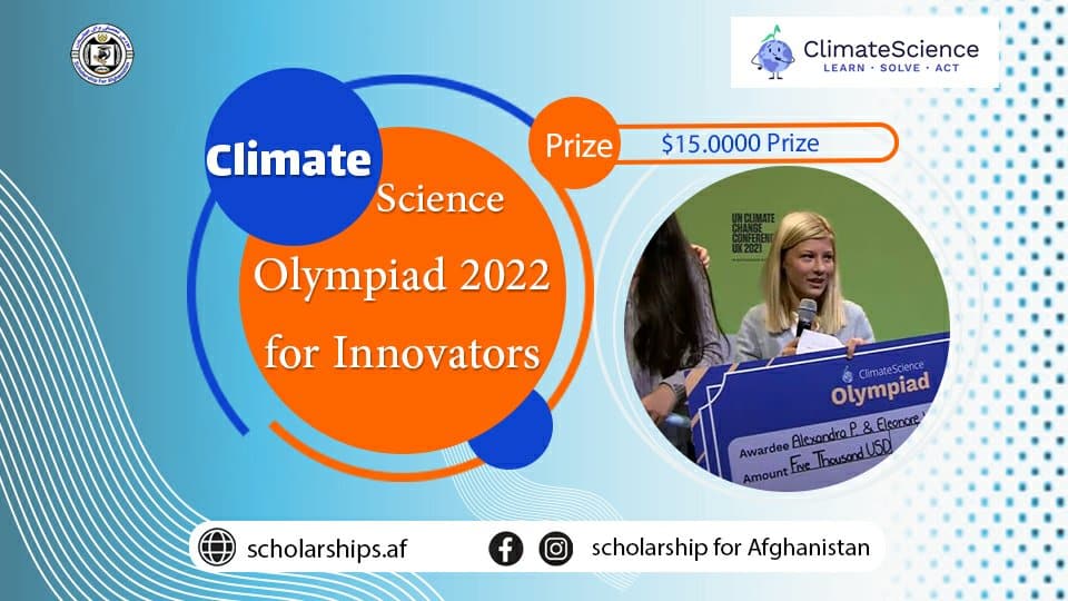 ClimateScience Olympiad 2022 for Innovators (15,000 Prize
