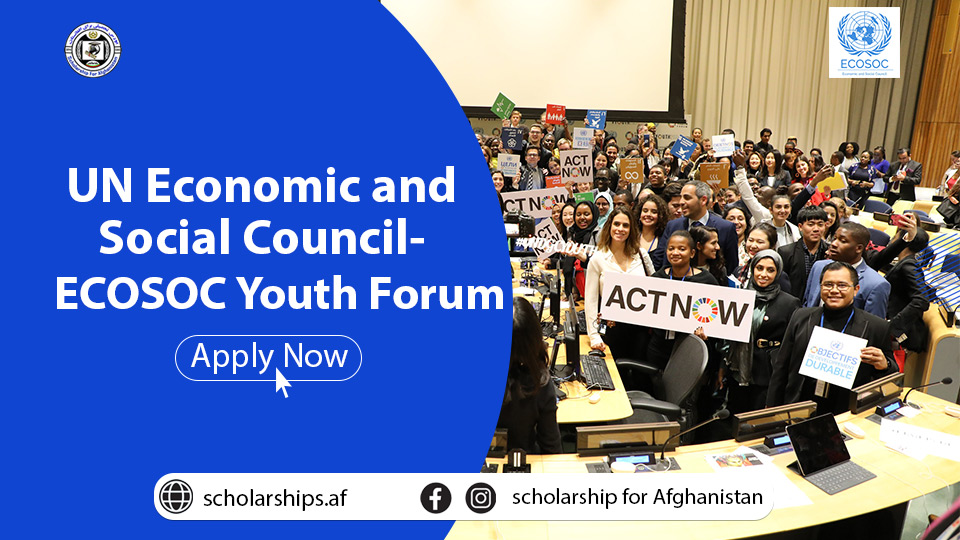 UN Economic and Social CouncilECOSOC Youth Forum 2023 Scholarships.af